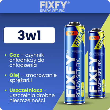 FIXFY Zestaw dwóch puszek 3w1 z przewodem